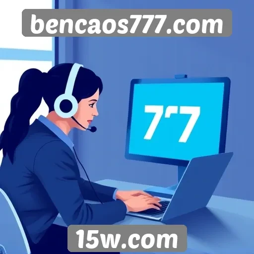 Suporte ao cliente no site bencaos777