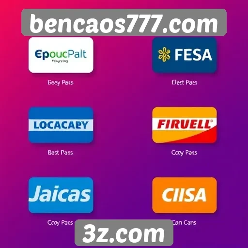 Métodos de pagamento aceitos no bencaos777.com